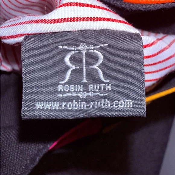 Robin Ruth Colorful Graffiti Print Shoulder Bag Tote Purse Black Multicolor - Picture 10 of 11